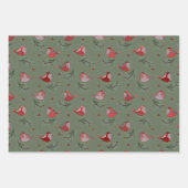 Feuille De Papier Cadeau Jolis Oiseaux - (Devant)