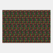 Feuille De Papier Cadeau Jolly Jolly Jolly Jolly Jolly Joyeux Noël (Devant 2)