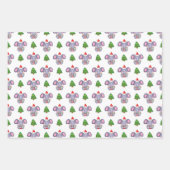 Feuille De Papier Cadeau Jolly Jumbos Elephant Thème Noël (Devant 3)