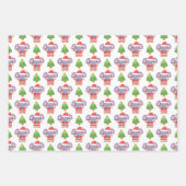 Feuille De Papier Cadeau Jolly Jumbos Elephant Thème Noël (Devant)