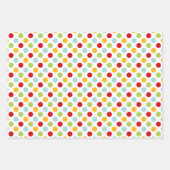 Feuille De Papier Cadeau Jolly Noël Rouge Et Vert Vacances (Devant 3)