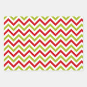 Feuille De Papier Cadeau Jolly Noël Rouge Et Vert Vacances (Devant 2)
