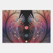 Feuille De Papier Cadeau Jonglage Abstrait Art moderne Imaginaire fractal (Devant)