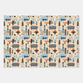 Feuille De Papier Cadeau Jote soirée carrelée sud-ouest Boho (Devant 3)