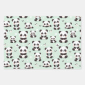 Feuille De Papier Cadeau Jouer Motif Panda (Devant 3)