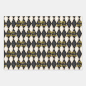 Feuille De Papier Cadeau Jouer Texte flottant Gothique Arlequin Arlequin (Devant 2)