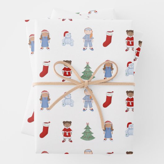 Feuille De Papier Cadeau Jouets de Noël Toddler Dream (En situation)