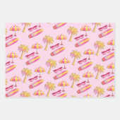 Feuille De Papier Cadeau Jouets de poupée rose plastique (Devant 2)