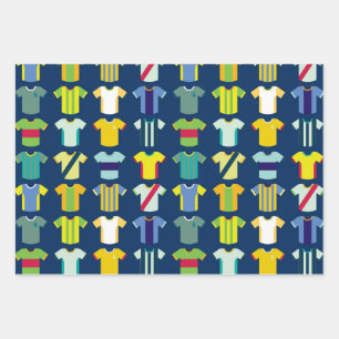 Feuille De Papier Cadeau Joueur de football Le Football Est Mon Sanctuair