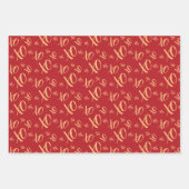 Feuille De Papier Cadeau Jour de la Saint Valentin (Devant)