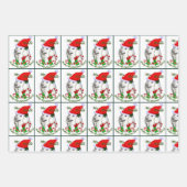 Feuille De Papier Cadeau Jour de Noël à Père Noël (Devant 2)