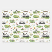 Feuille De Papier Cadeau Jour des patrons pour le golfeur (Devant 3)