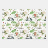 Feuille De Papier Cadeau Jour des patrons pour le golfeur (Devant)