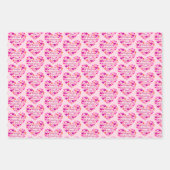 Feuille De Papier Cadeau Jour des Valentines (Devant)