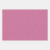 Feuille De Papier Cadeau Jour des Valentines aux Coeurs et aux Points Roses (Devant 2)