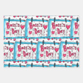 Feuille De Papier Cadeau Jour du patron (Devant)