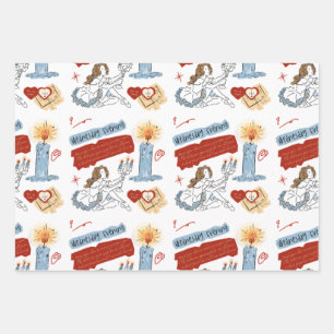 Feuille De Papier Cadeau Journal Scrapbook de Ballerine Fantaisiste