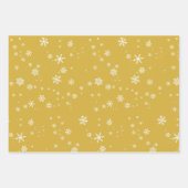 Feuille De Papier Cadeau Jours fériés de Noël Golden Blue (Devant)