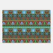 Feuille De Papier Cadeau Jours fériés de Noël Reindee Motif de Sweater (Devant)