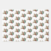 Feuille De Papier Cadeau Joy Reindeer Fun Christmas Holiday (Devant 2)