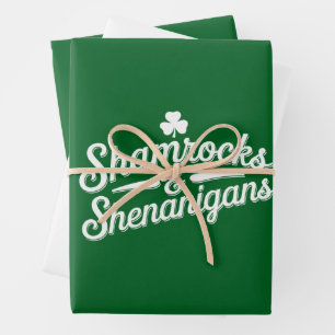 Feuille De Papier Cadeau Joyeuse Saint-Patrick Chance Shamrock & Shenanigan