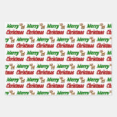 Feuille De Papier Cadeau Joyeuse typographie de Christmas Reindeer (Devant)