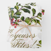 Feuille De Papier Cadeau Joyeuses Fetes ! (En situation)