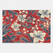 Feuille De Papier Cadeau Joyeuses fêtes (Devant)