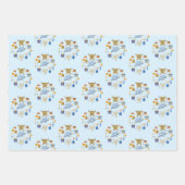Feuille De Papier Cadeau Joyeuses Fêtes de Hanouka (Devant 2)