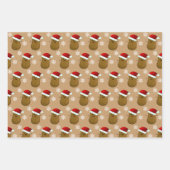 Feuille De Papier Cadeau Joyeuses pommes de terre de Noël (Devant 2)
