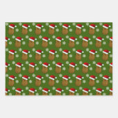 Feuille De Papier Cadeau Joyeuses pommes de terre de Noël (Devant)
