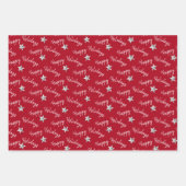 Feuille De Papier Cadeau Joyeuses Vacances Diamond Stars (Devant 2)