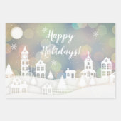 Feuille De Papier Cadeau Joyeuses vacances hiver Wonderland (Devant 2)