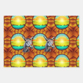 Feuille De Papier Cadeau Joyeux Âne Sunshine (Devant)