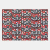 Feuille De Papier Cadeau Joyeux animal de Noël (Devant 3)