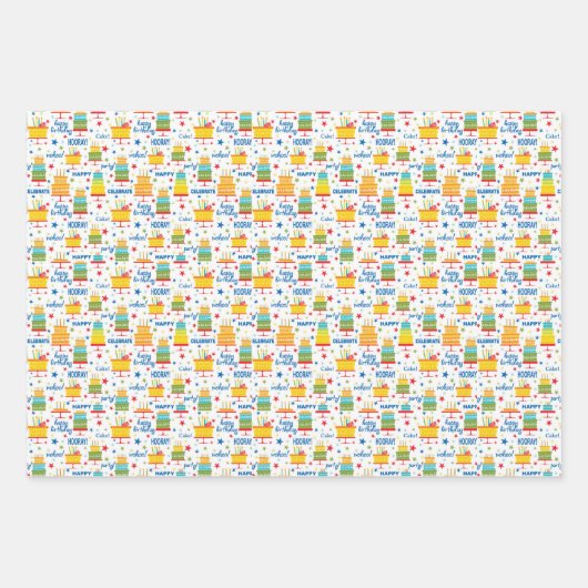 Feuille De Papier Cadeau Joyeux anniversaire (Devant 2)