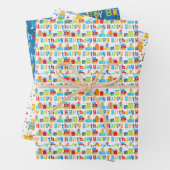 Feuille De Papier Cadeau Joyeux anniversaire (En situation)