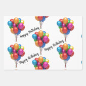 Feuille De Papier Cadeau Joyeux anniversaire (Devant 2)