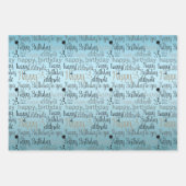 Feuille De Papier Cadeau Joyeux anniversaire (Devant 3)