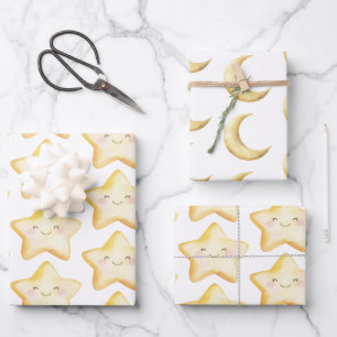Feuille De Papier Cadeau Joyeux Anniversaire Étoile