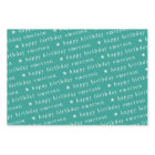 Joyeux Anniversaire Nom Motif Bleu Turquoise