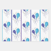 Feuille De Papier Cadeau Joyeux Ballons d'anniversaire (Devant 3)