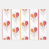 Feuille De Papier Cadeau Joyeux Ballons d'anniversaire (Devant 2)