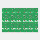 Feuille De Papier Cadeau Joyeux (Biden Harris) Noël (Devant 2)