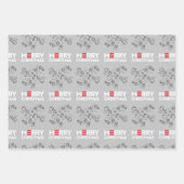 Feuille De Papier Cadeau Joyeux (Biden Harris) Noël (Devant 3)