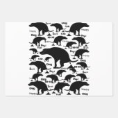 Feuille De Papier Cadeau Joyeux chien de balançoire (Devant 3)