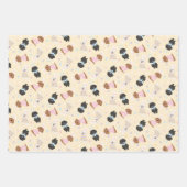 Feuille De Papier Cadeau Joyeux Chiens de Pâques (Devant)