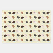 Feuille De Papier Cadeau Joyeux Chiens de Pâques (Devant 2)