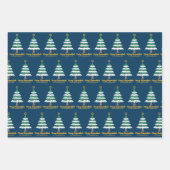 Feuille De Papier Cadeau Joyeux Chrismukkah Cute Hanoukka Christmas Tree (Devant 2)