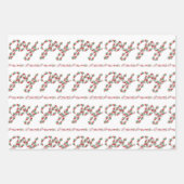 Feuille De Papier Cadeau Joyeux combo de Noël (Devant 3)